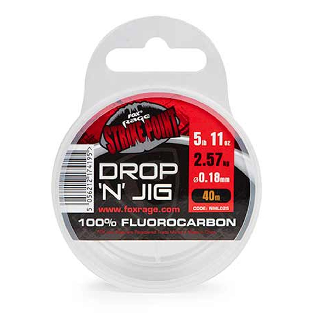Fox Rage Strike Point Drop 'n' Jig Fluorocarbon