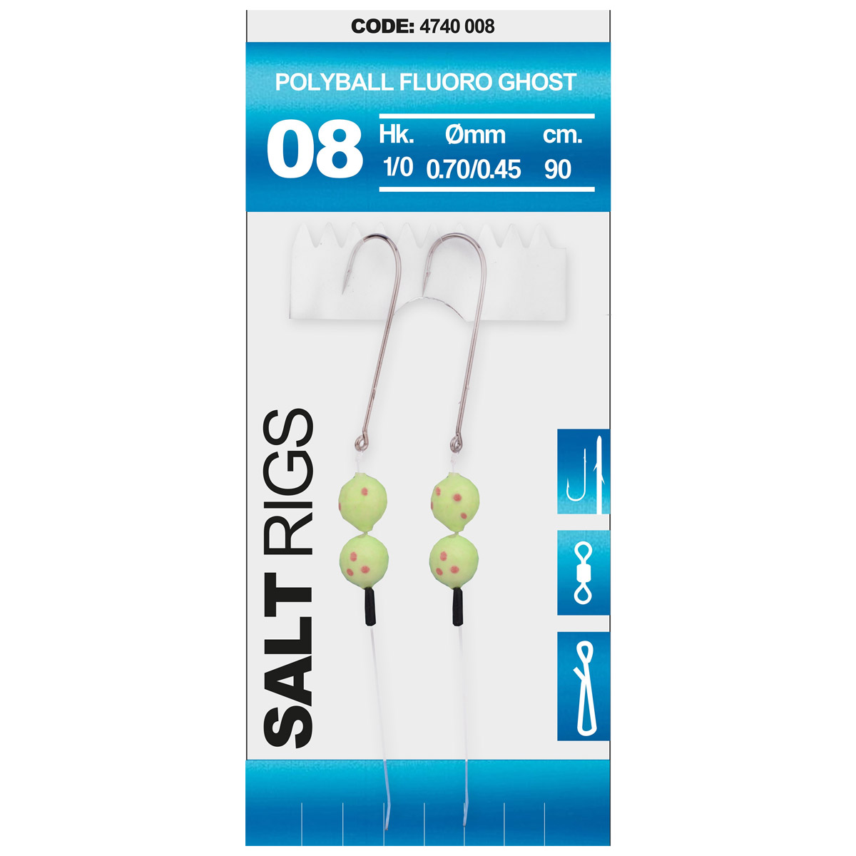 Spro 08 Salt Rig Polyball Fluoro Ghost