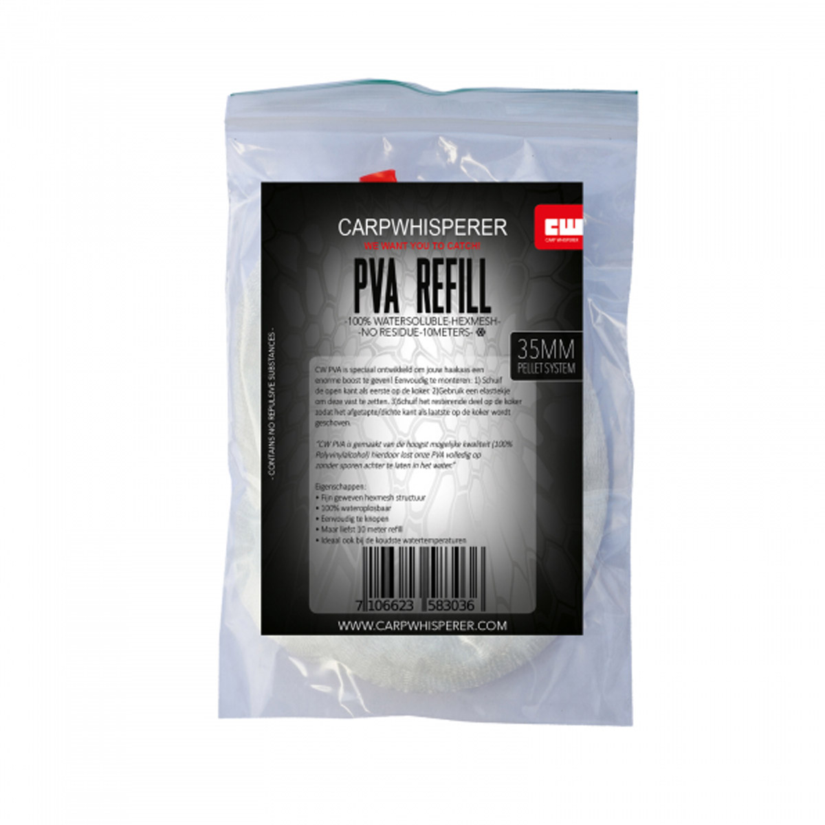 Carp Whisperer - Pellet Funnelweb PVA Refill 10M
