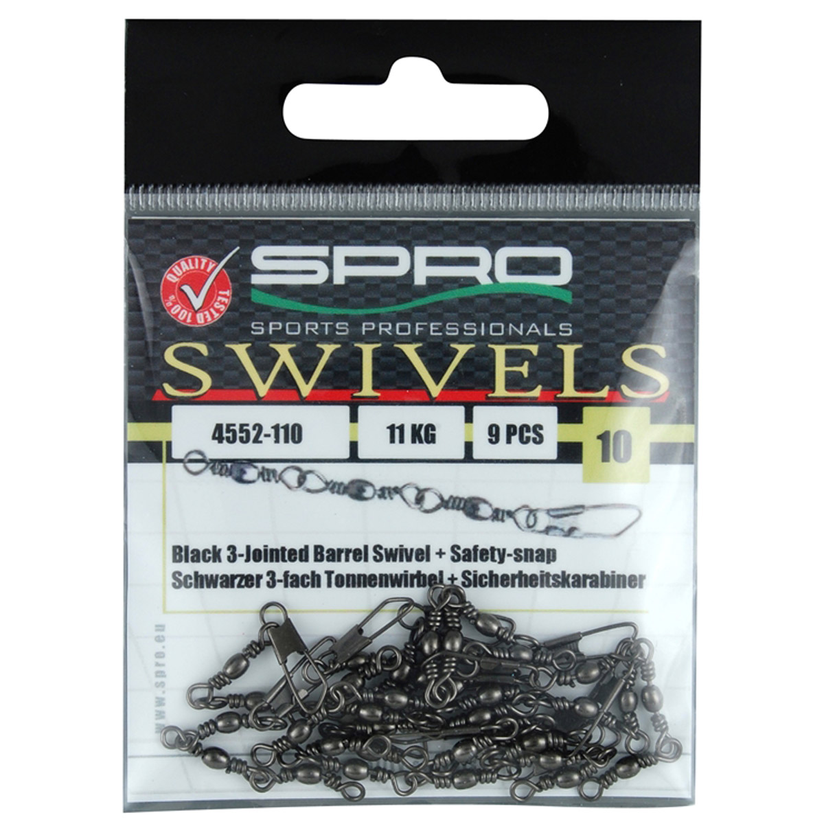 Spro 3-Jointed Wartel met Safety Snap