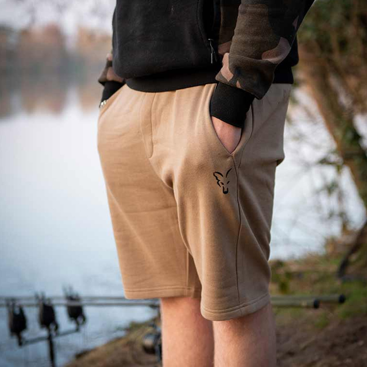 Fox Collection Lightweight Jogger Short Tan Ltd