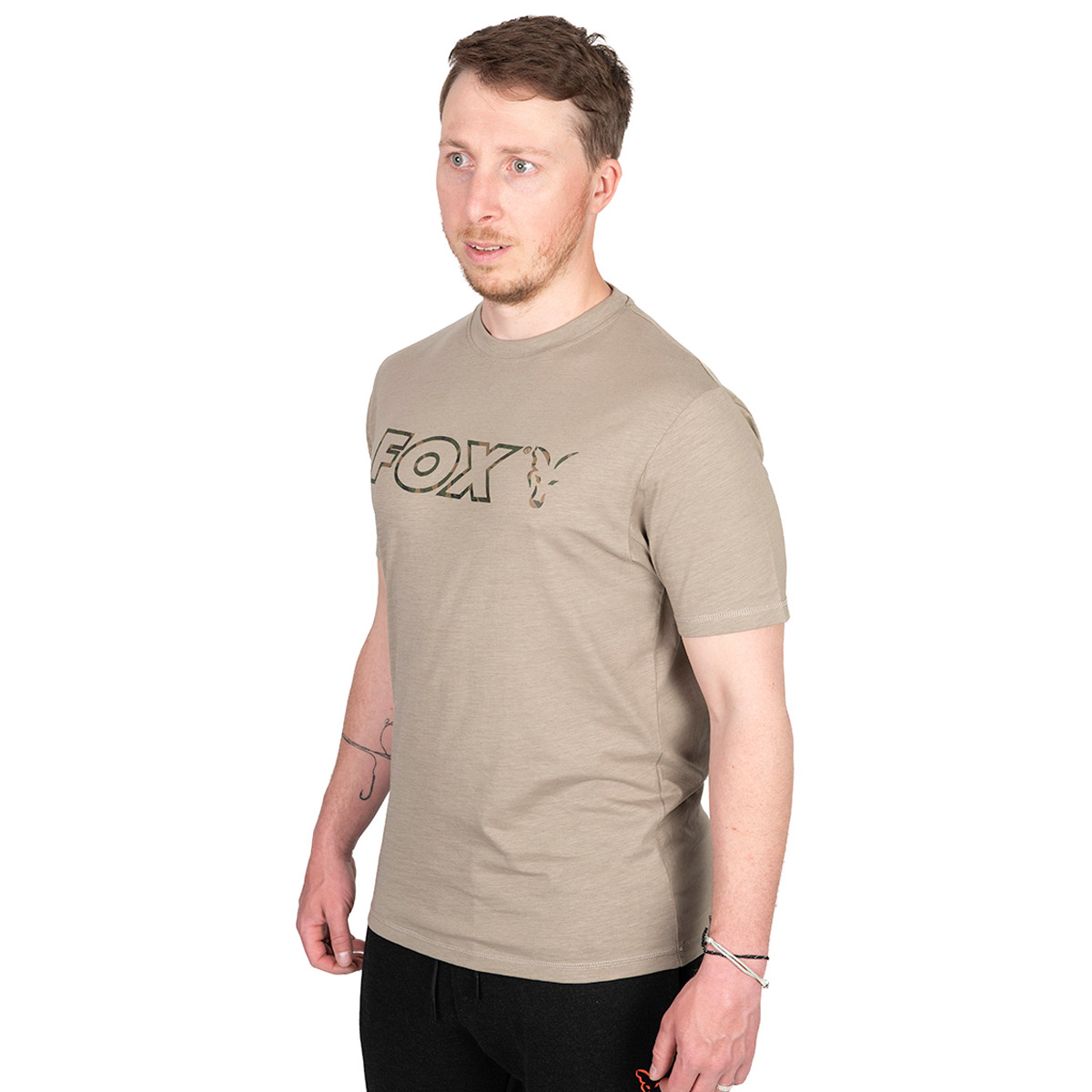 Fox LTD Light Weight Khaki Marl T-Shirts