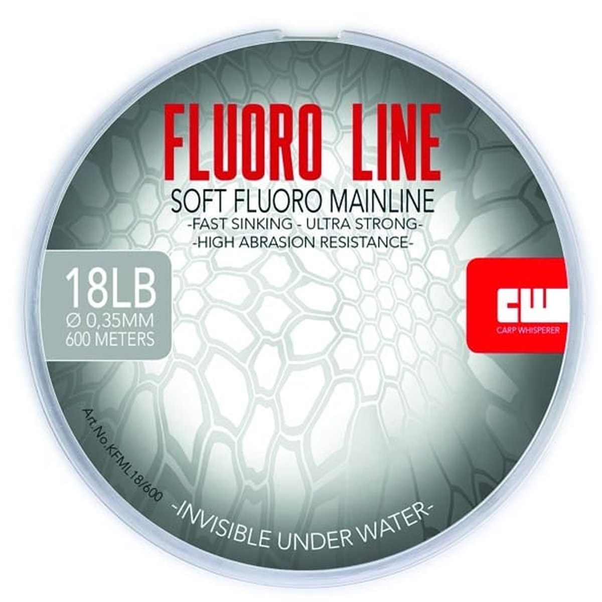 Carp Whisperer - Fluorocarbon Hoofdlijn - 0,35 MM 600 mtr
