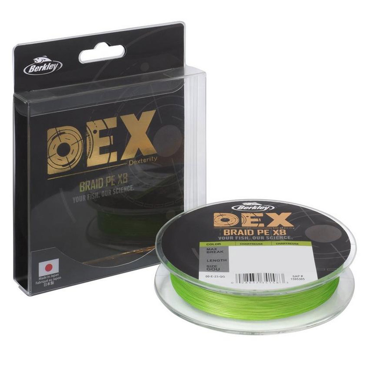 Berkley Dex Braid X8 150 Meter Chartreuse