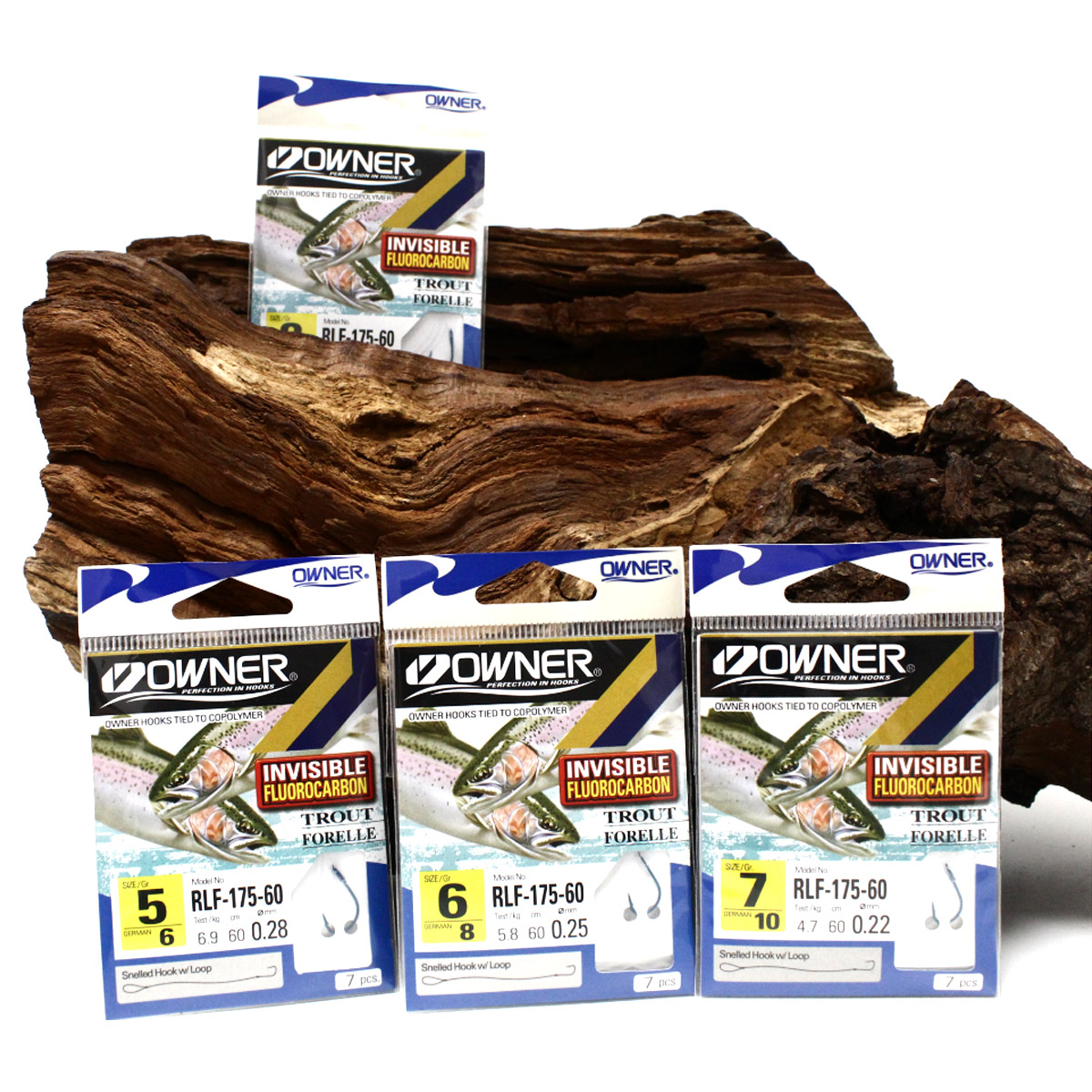 Owner Hakenboekje Fluorocarbon Trout Blue 60 CM