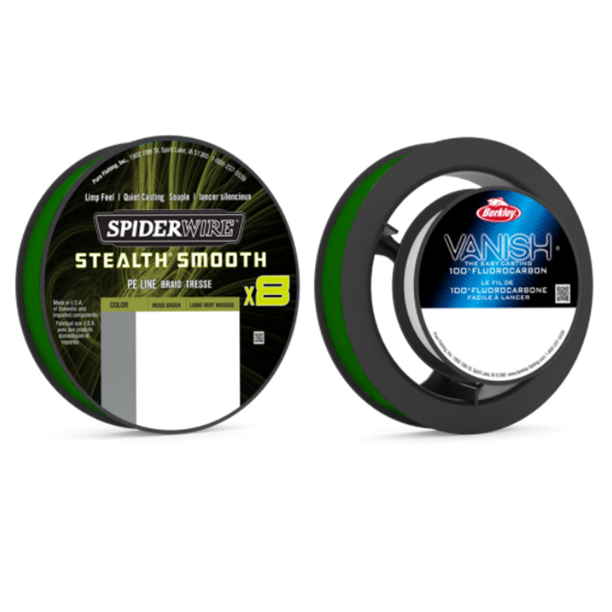 Spiderwire Stealth Smooth + Vanish Fluorocarbon