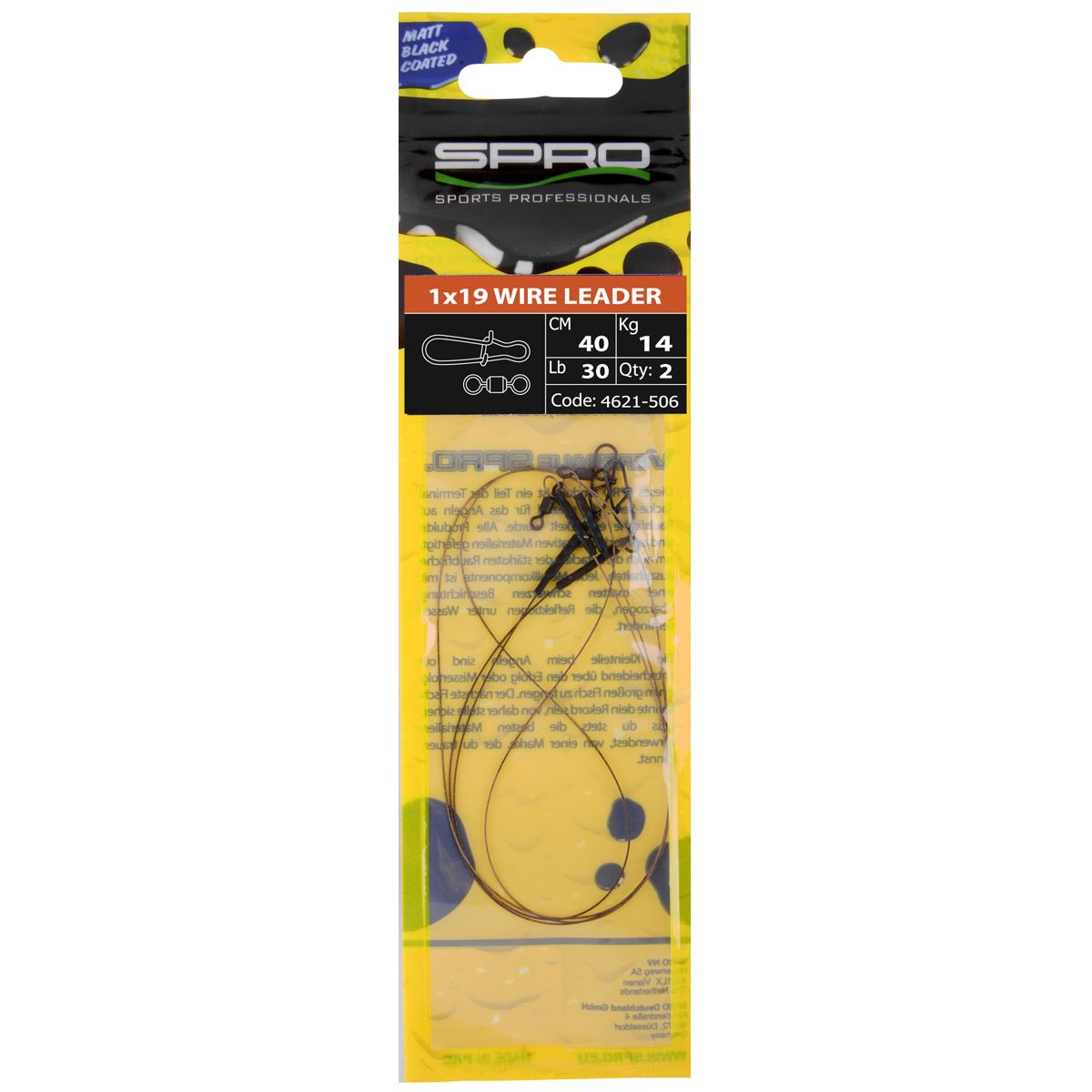 Spro Matt Black Leader 1x19 Wire