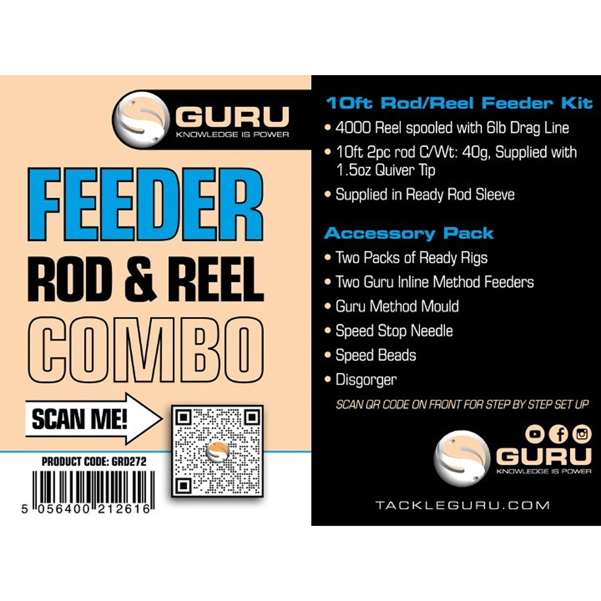 Guru 10FT Feeder Rod & Reel Combo