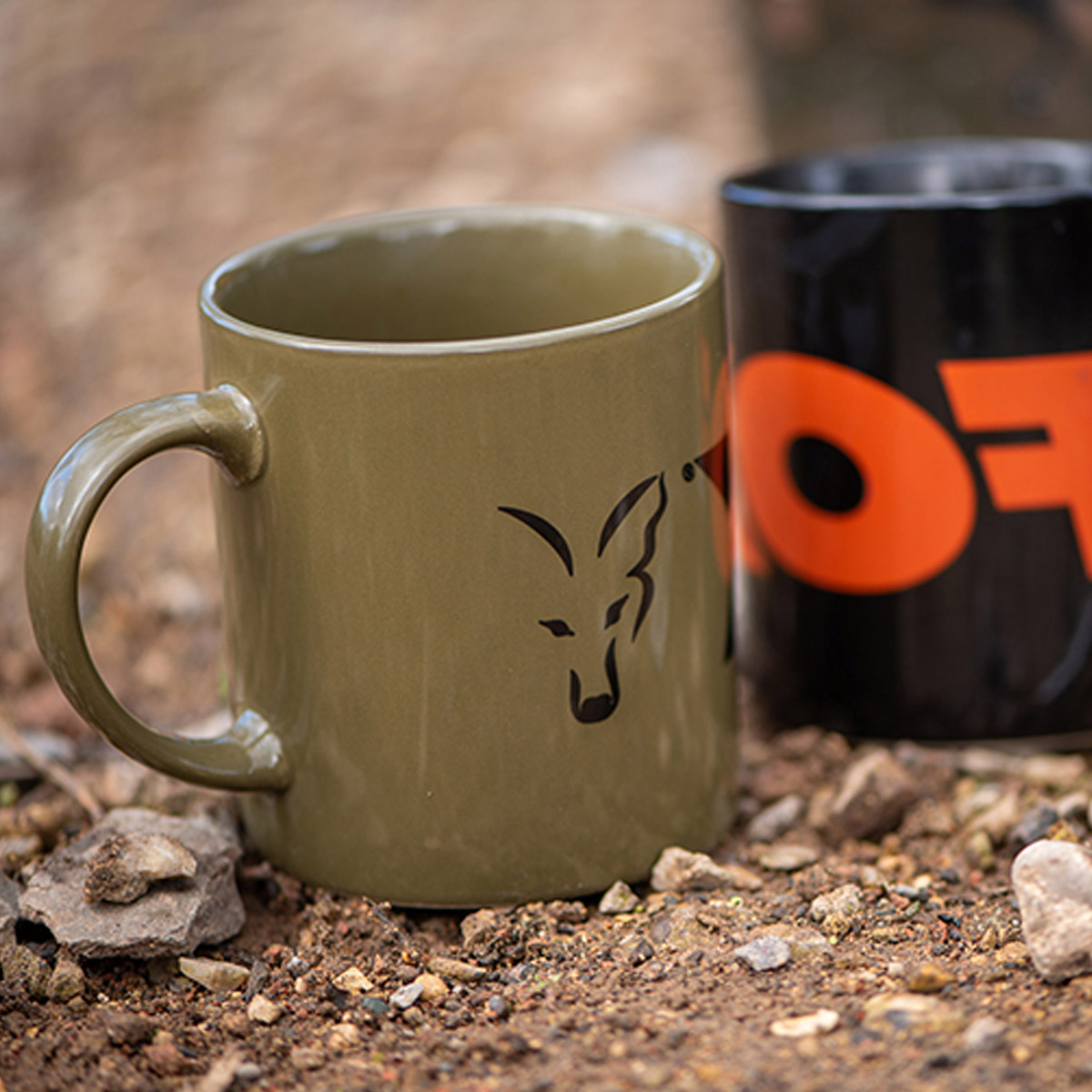 Fox Green & Black Ceramic Mug