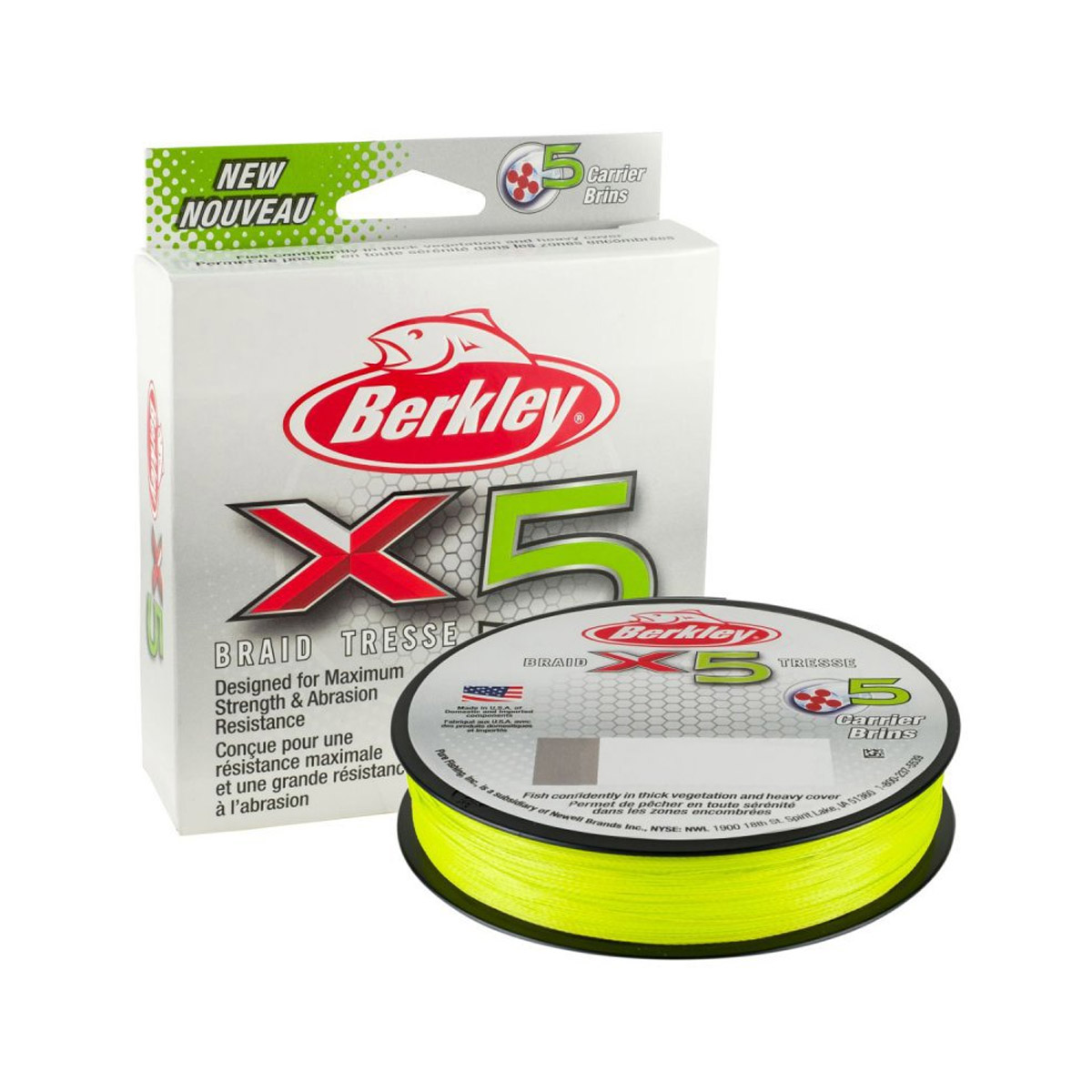 Berkley X5 Braid 150 Meter Flame Green