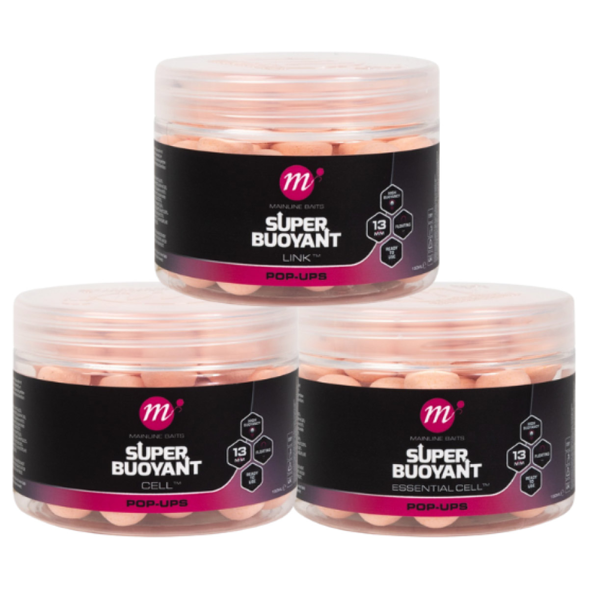 Mainline Super Buoyant Pop-Ups Pink 13 MM