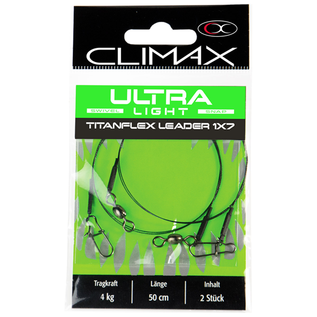 Climax Ultra Light Titanflex 1x7 Leader 50 CM