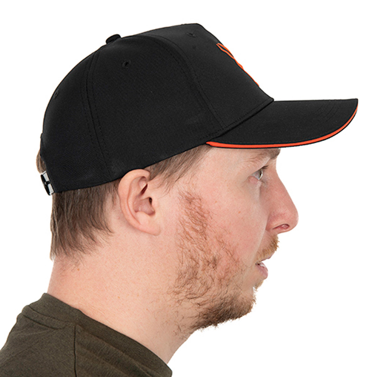 Fox Baseball Cap Black & Orange
