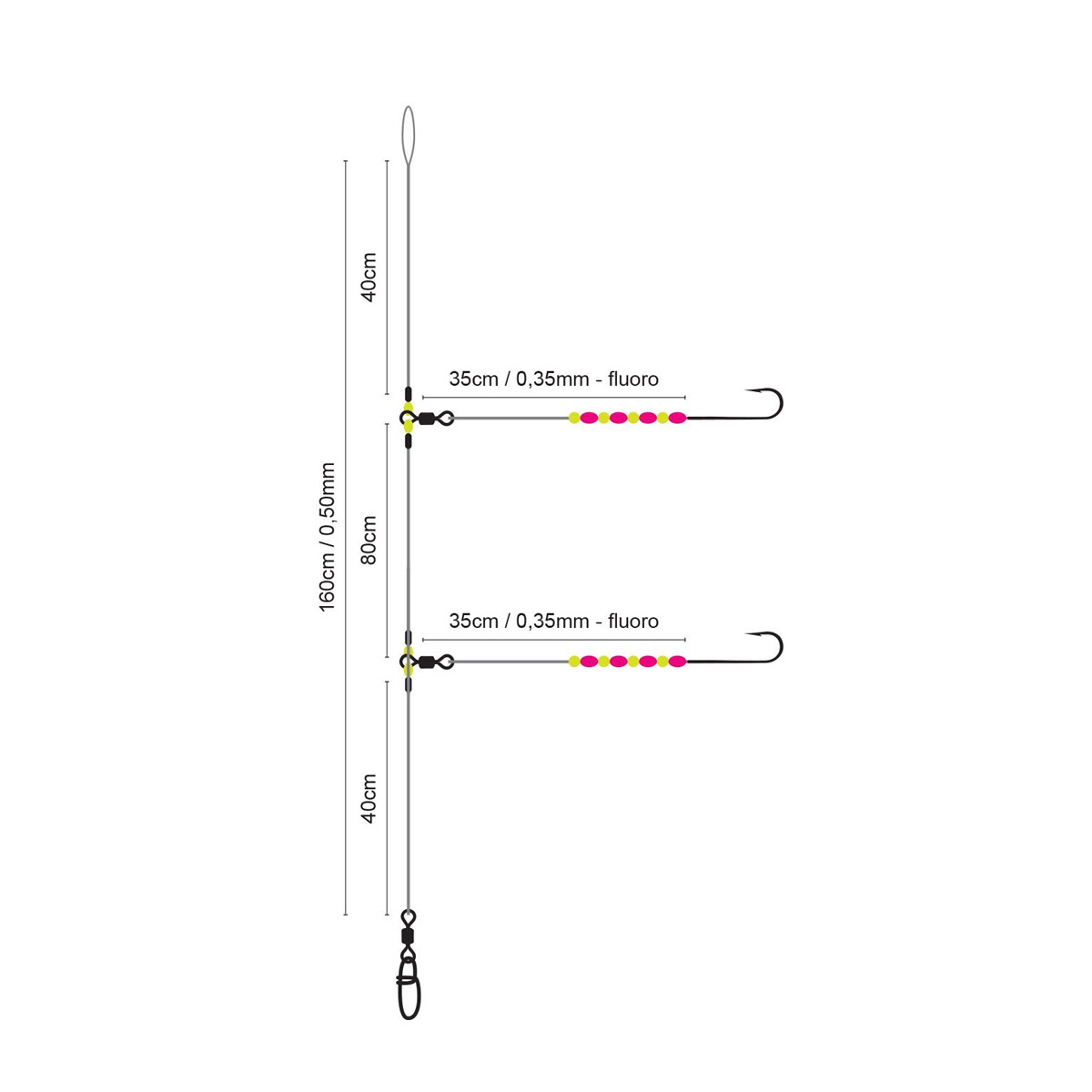 Spro 21 Salt Rig Luminous Bead