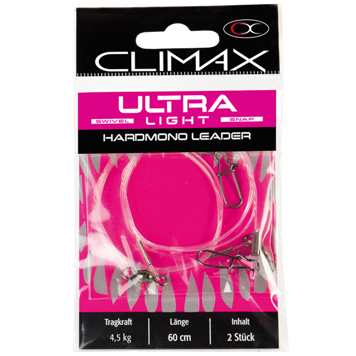 Climax Ultra Light Hard Mono Leaders 60 CM