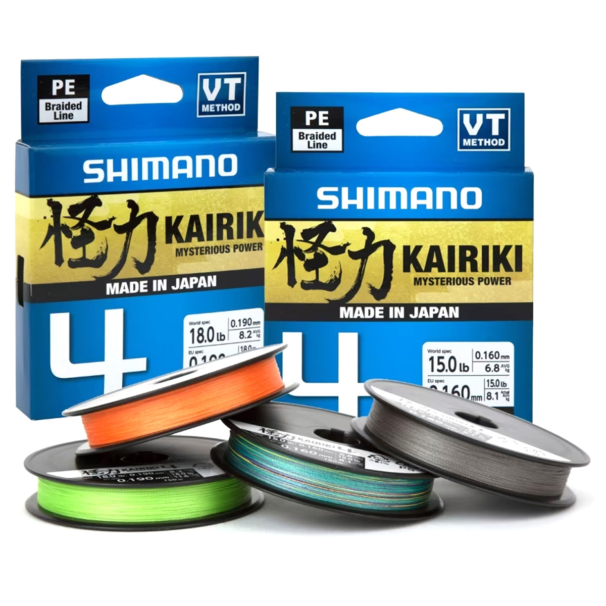 Shimano Kairiki 4 150 meter Mantis Green