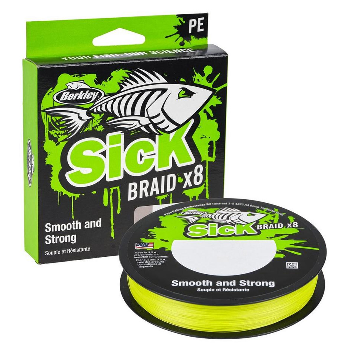 Berkley Sick Braid 150 Meter Flame Green
