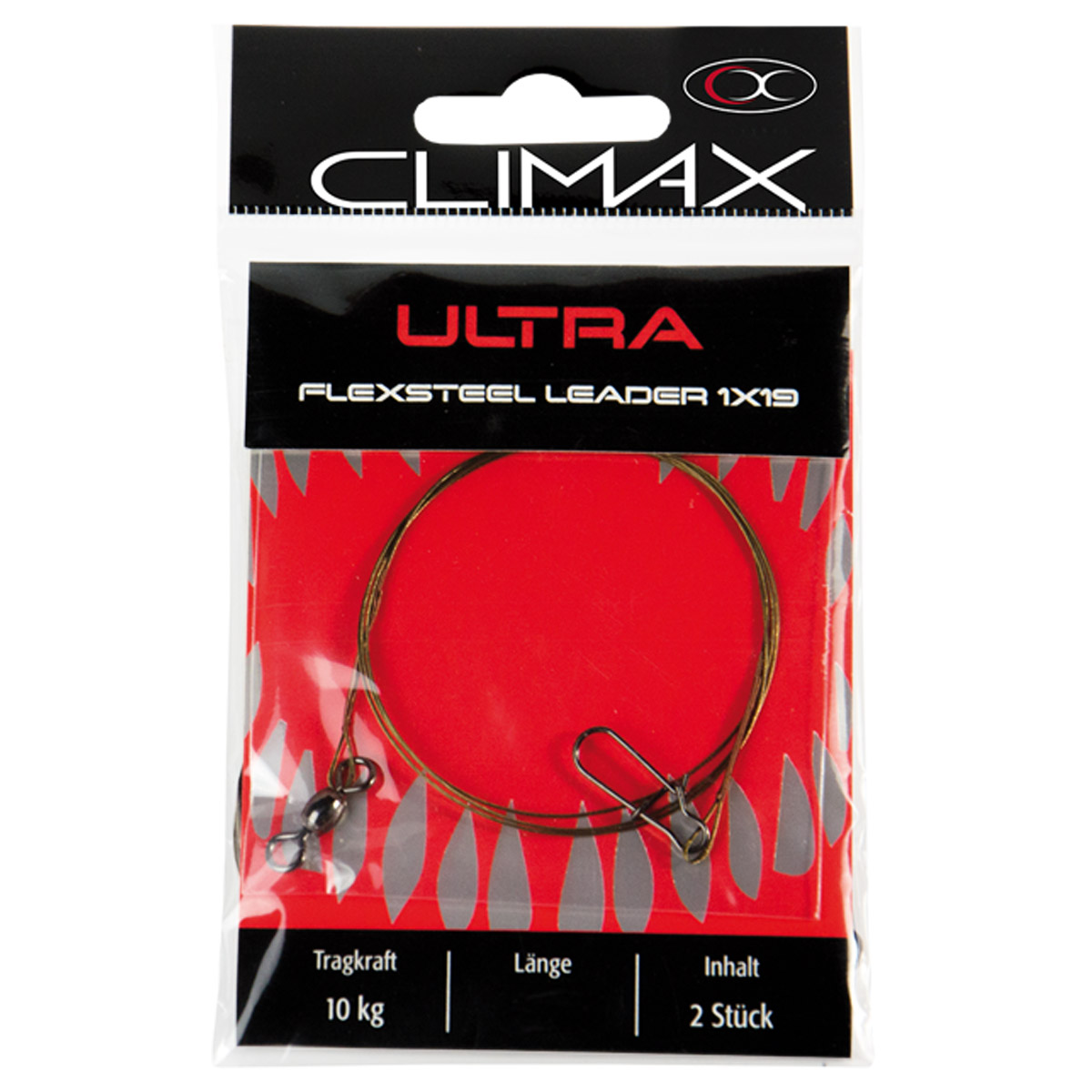 Climax Ultra Flexsteel 1x19 Leaders 30 CM