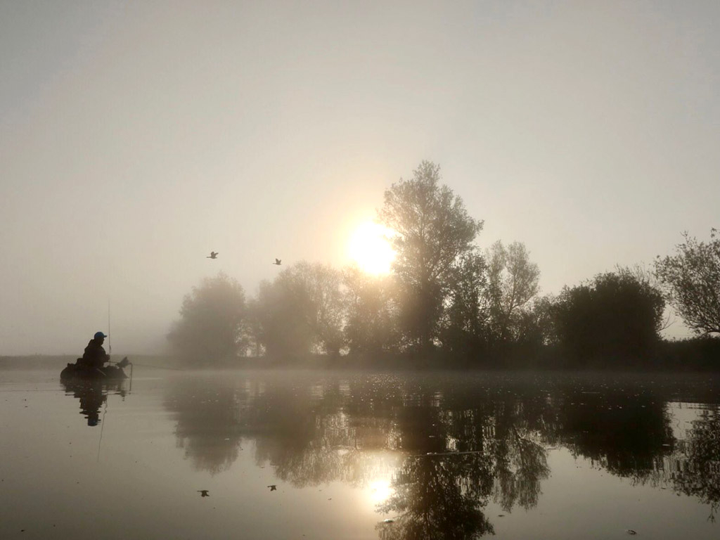 Vissen vanuit een bellyboat