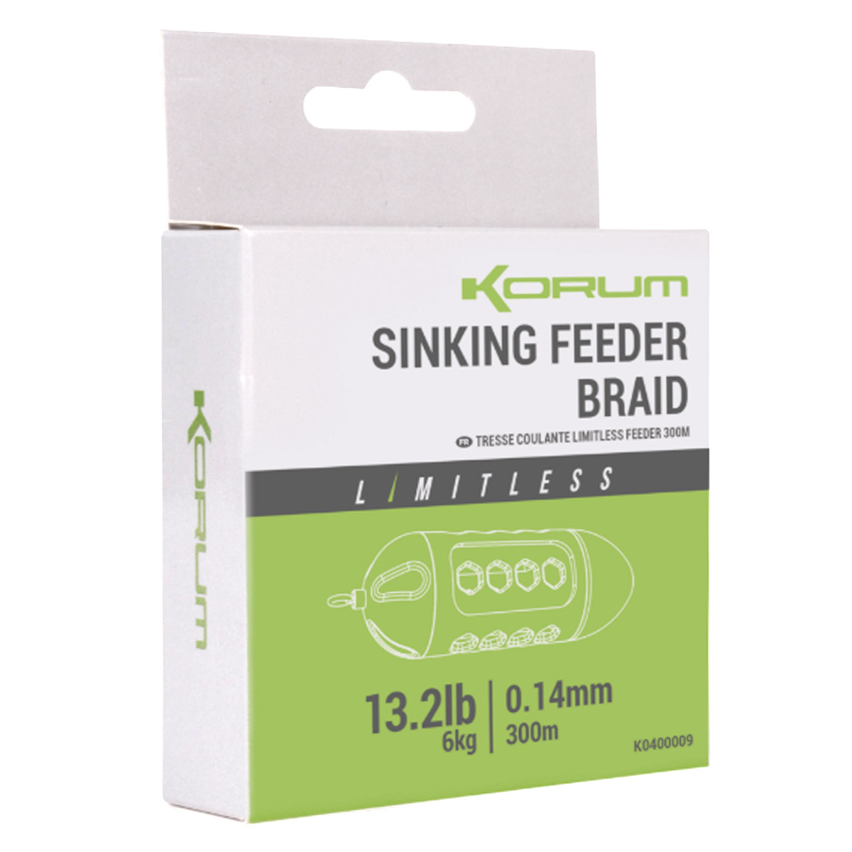 Korum Limitless Sinking Feeder Braid 300 Meter