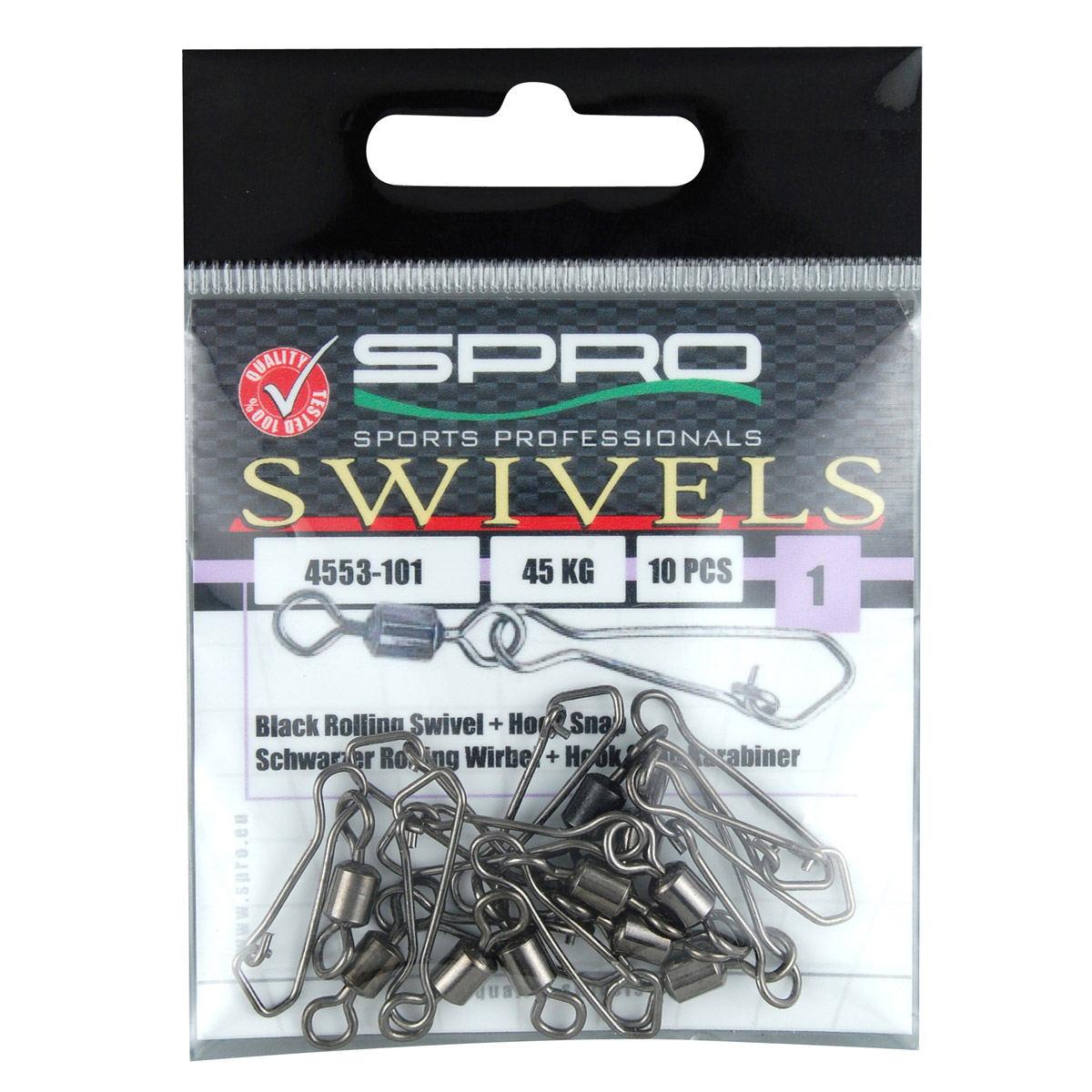 Spro Rolling Wartel met Hook Snap
