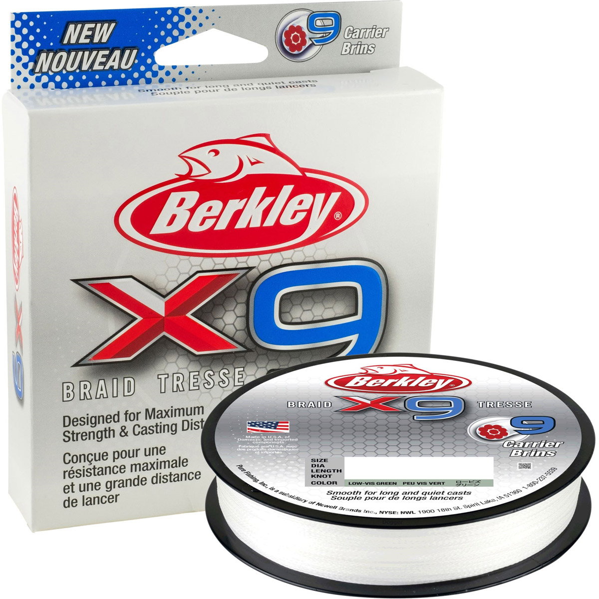 Berkley X9 Braid 150 Meter Crystal