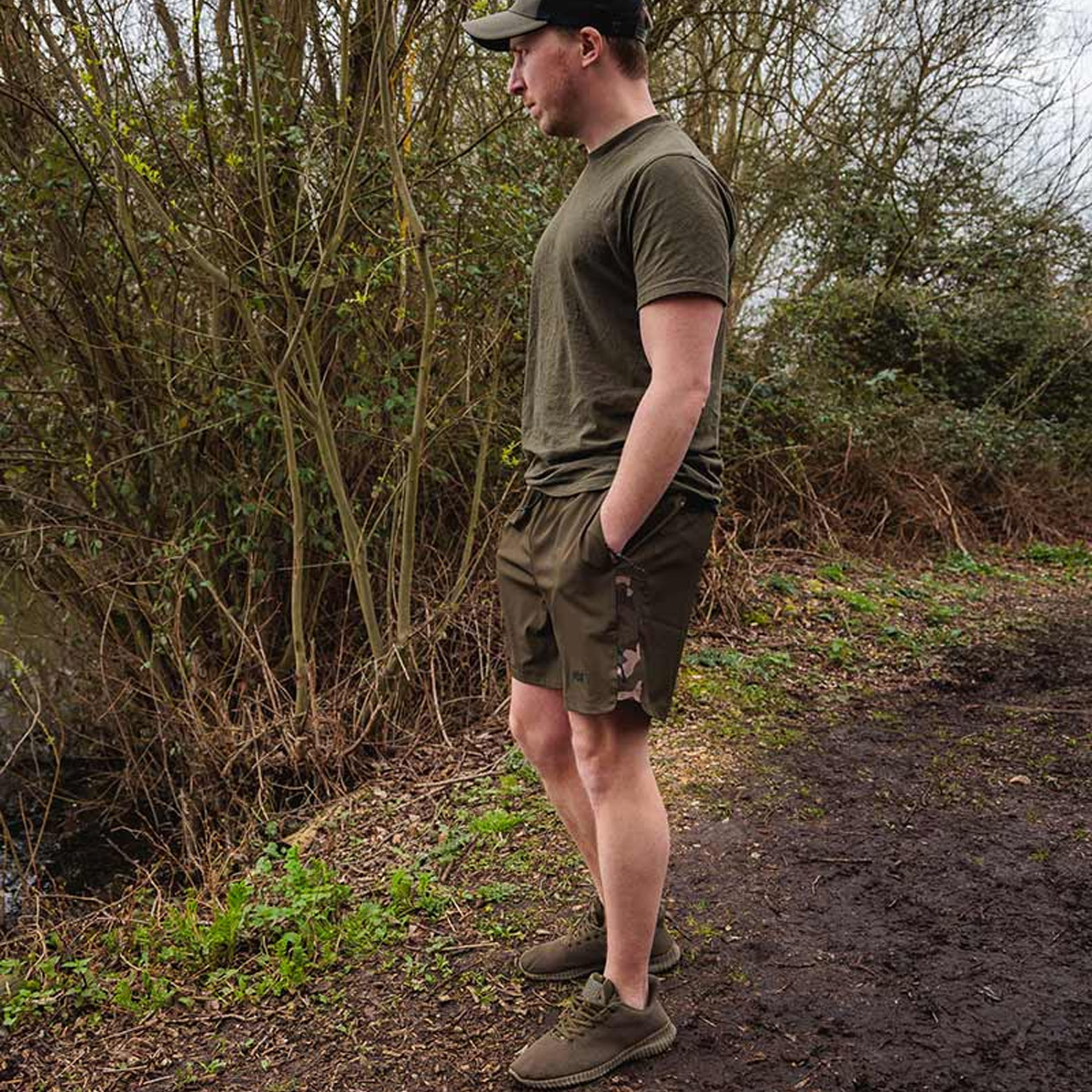 Fox Khaki/Camo LW Swim Shorts