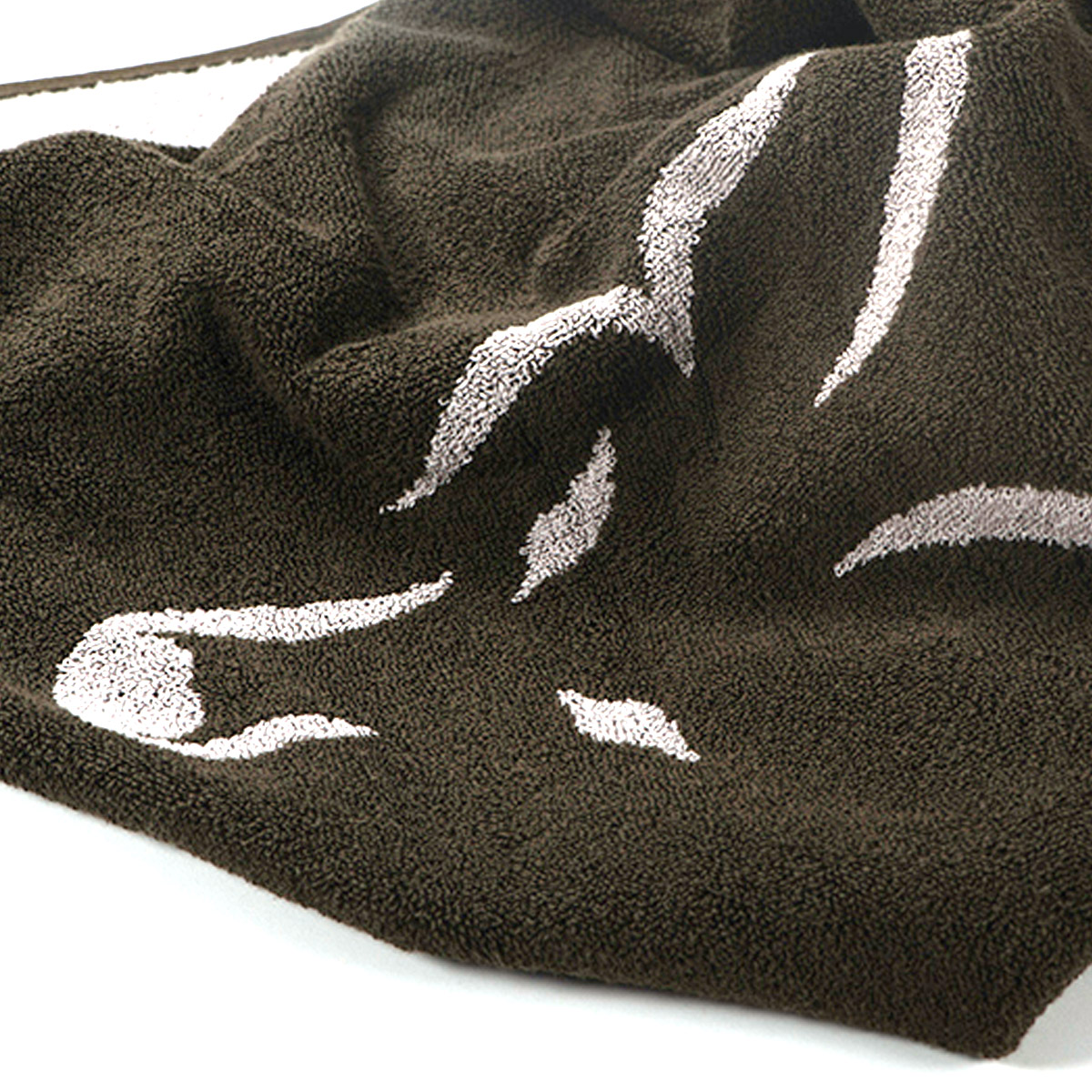 Fox Beach Towel Green & Silver