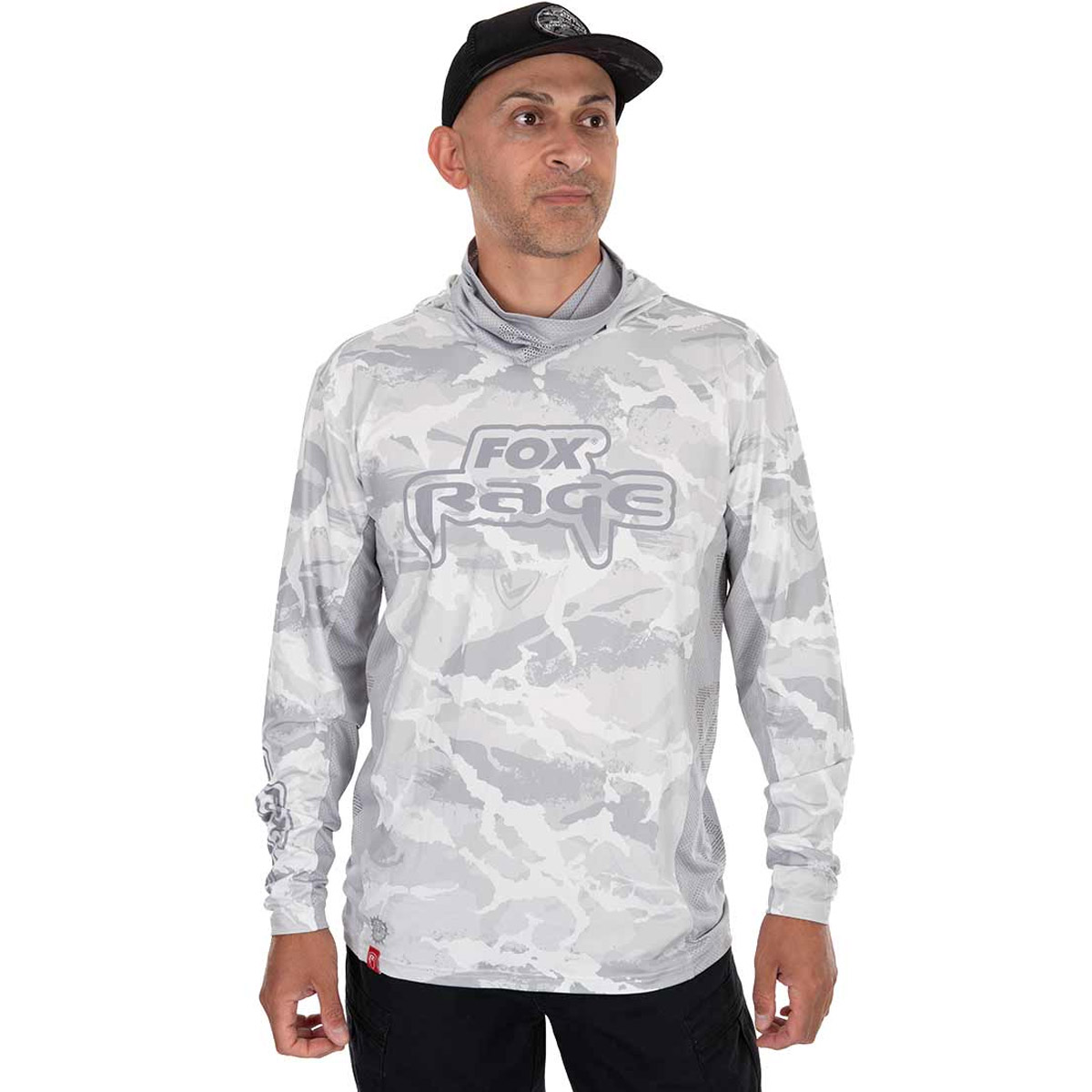 Fox Rage UV Hooded Light Camo Top