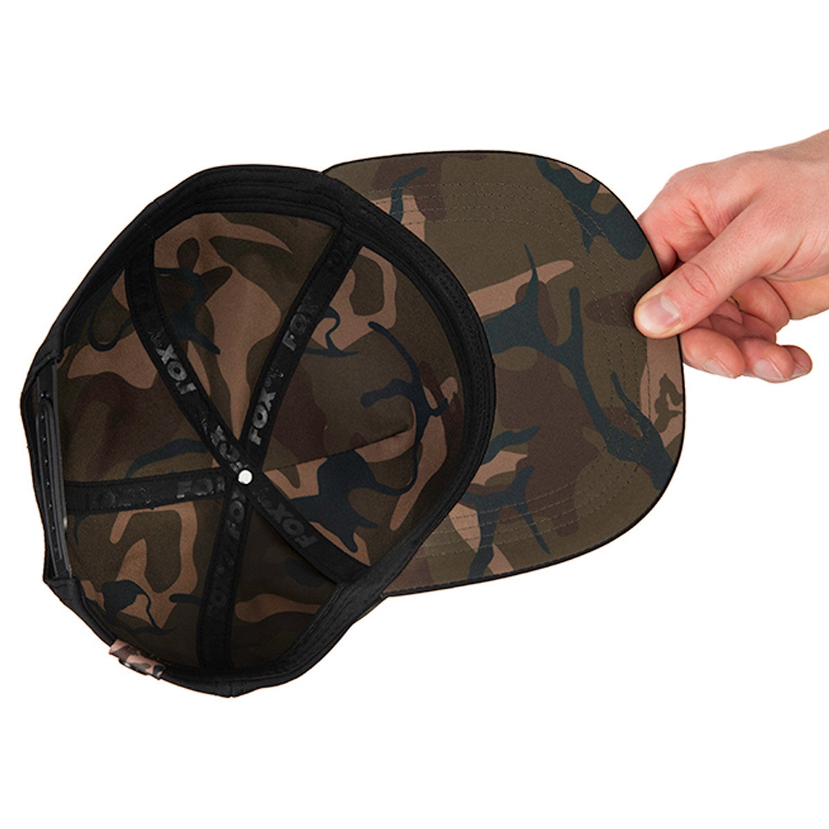 Fox Black Camo Snapback Hat