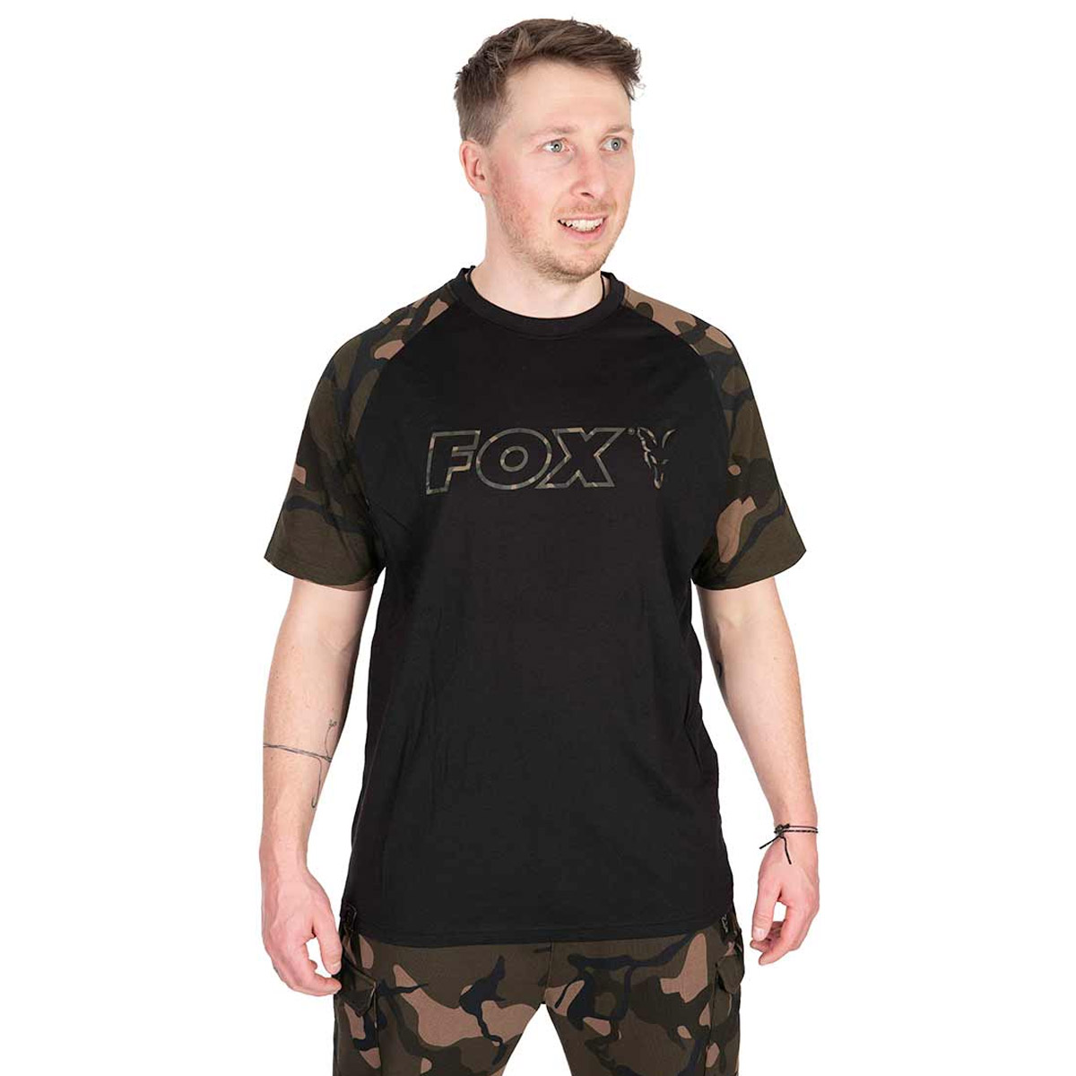 Fox Black/Camo Outline T-Shirt