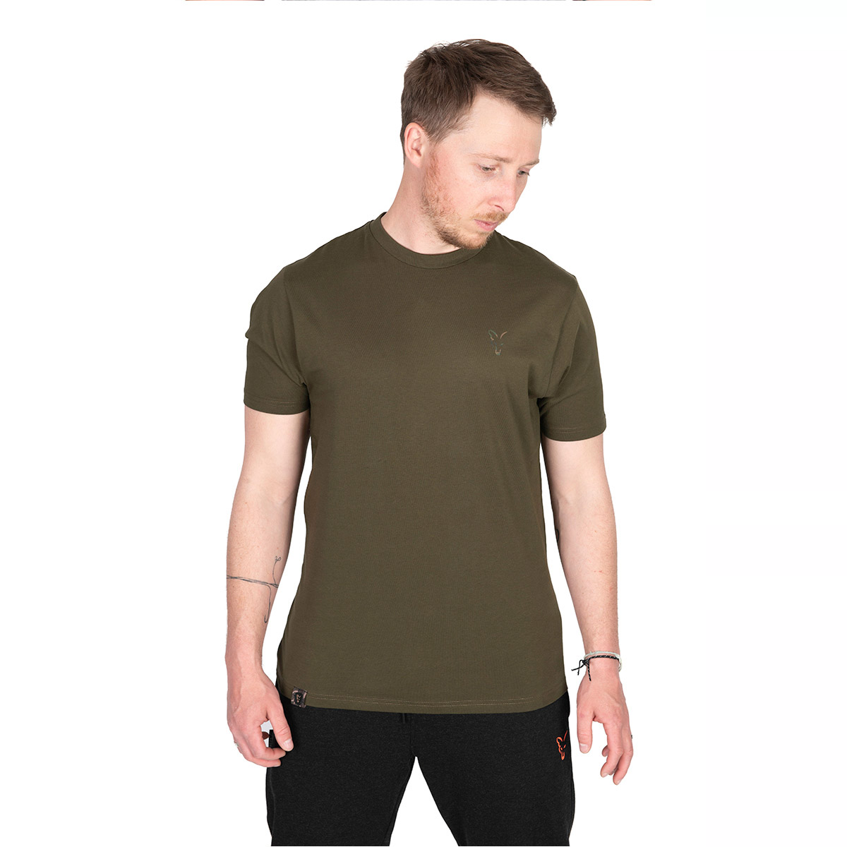 Fox Khaki Large Print T-Shirts