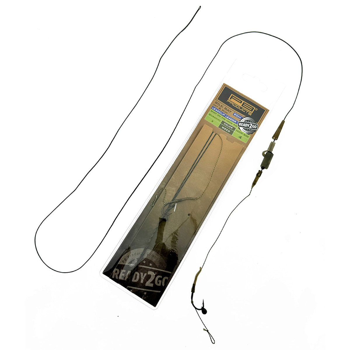 PB Products Ready2Go Clip SR Leader 90 / Shot On The Hook Overloaded Rig Weed