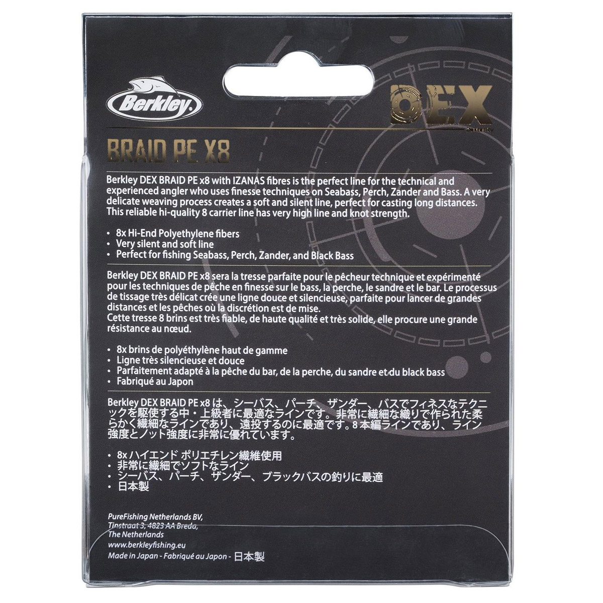 Berkley Dex Braid X8 300 Meter Moss Green