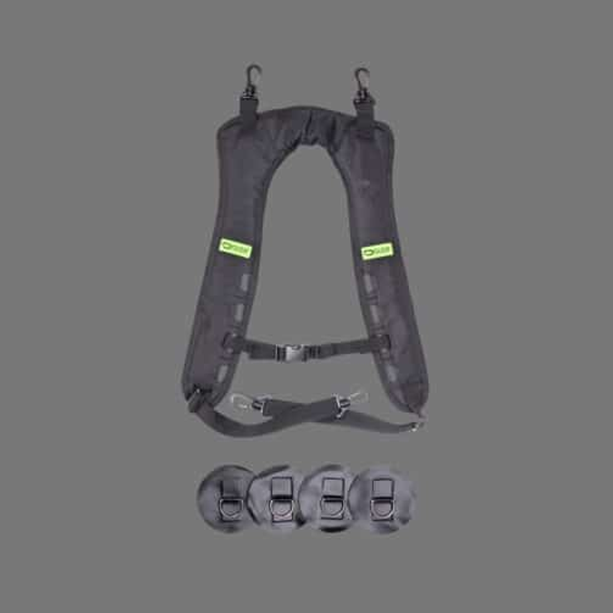 Float Plus Luxe draagriemen met 4 lijmpads met D-ring