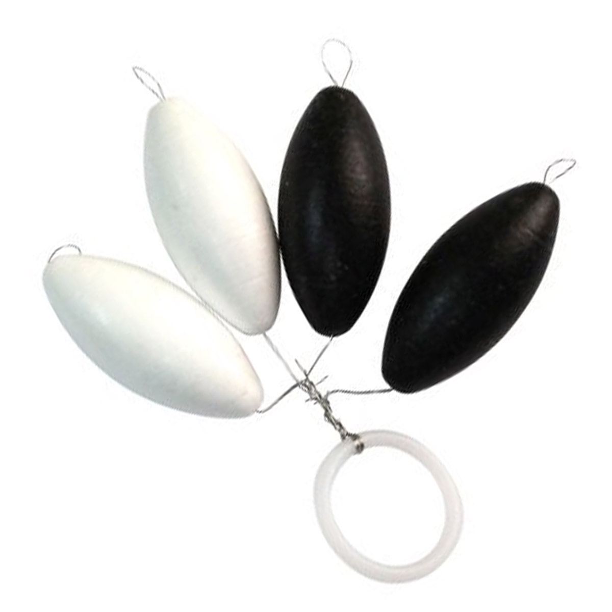 FTM Trout Pilot Oval Black / White 15 MM
