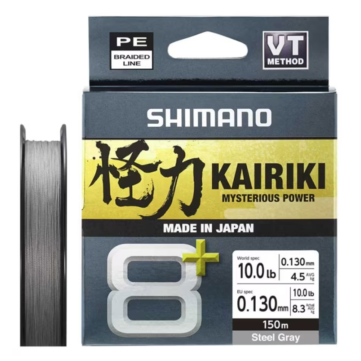 Shimano Kairiki 8+ Steel Grey 150 Meter