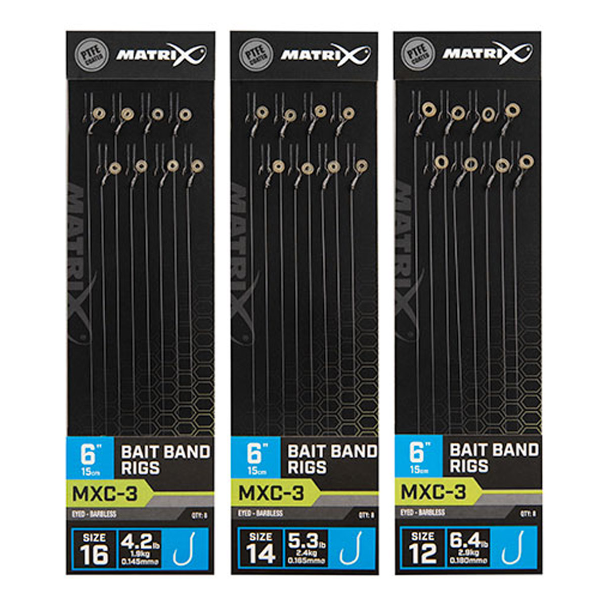 Matrix MXC-3 6" Bait Band Rigs