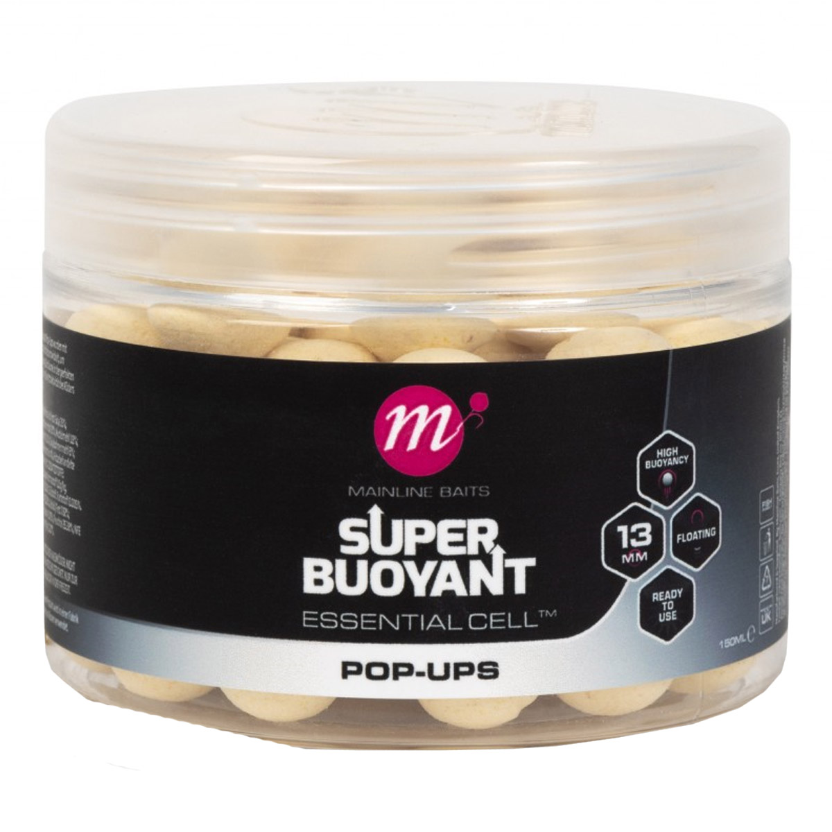 Mainline Super Buoyant Pop-Ups White 13 MM