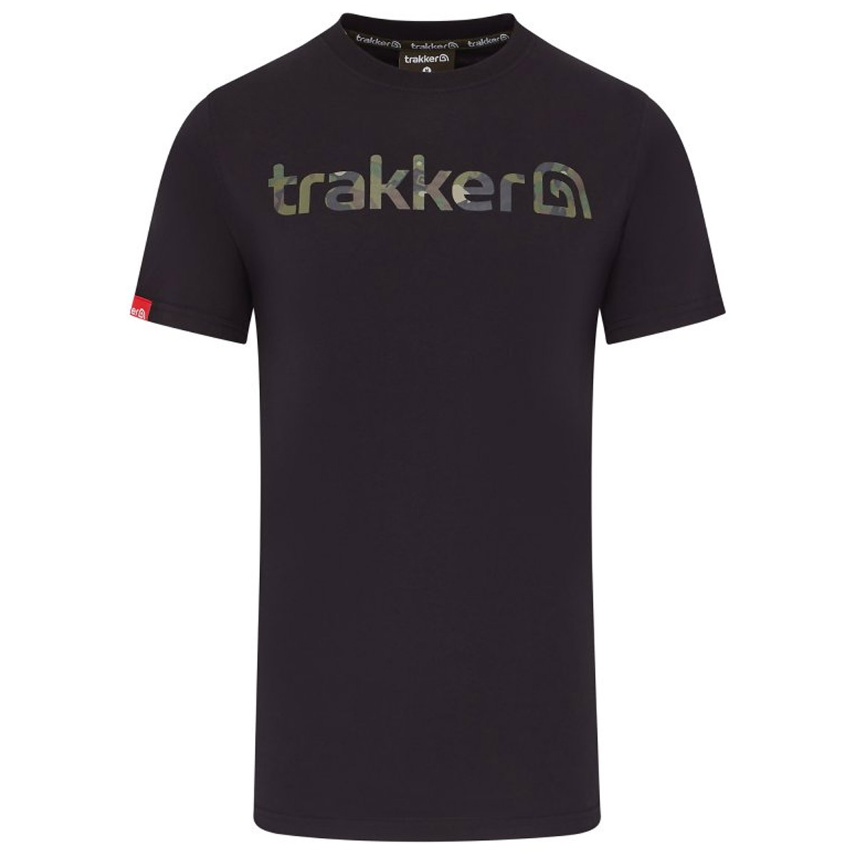 Trakker CR Logo T-Shirt Black Camo
